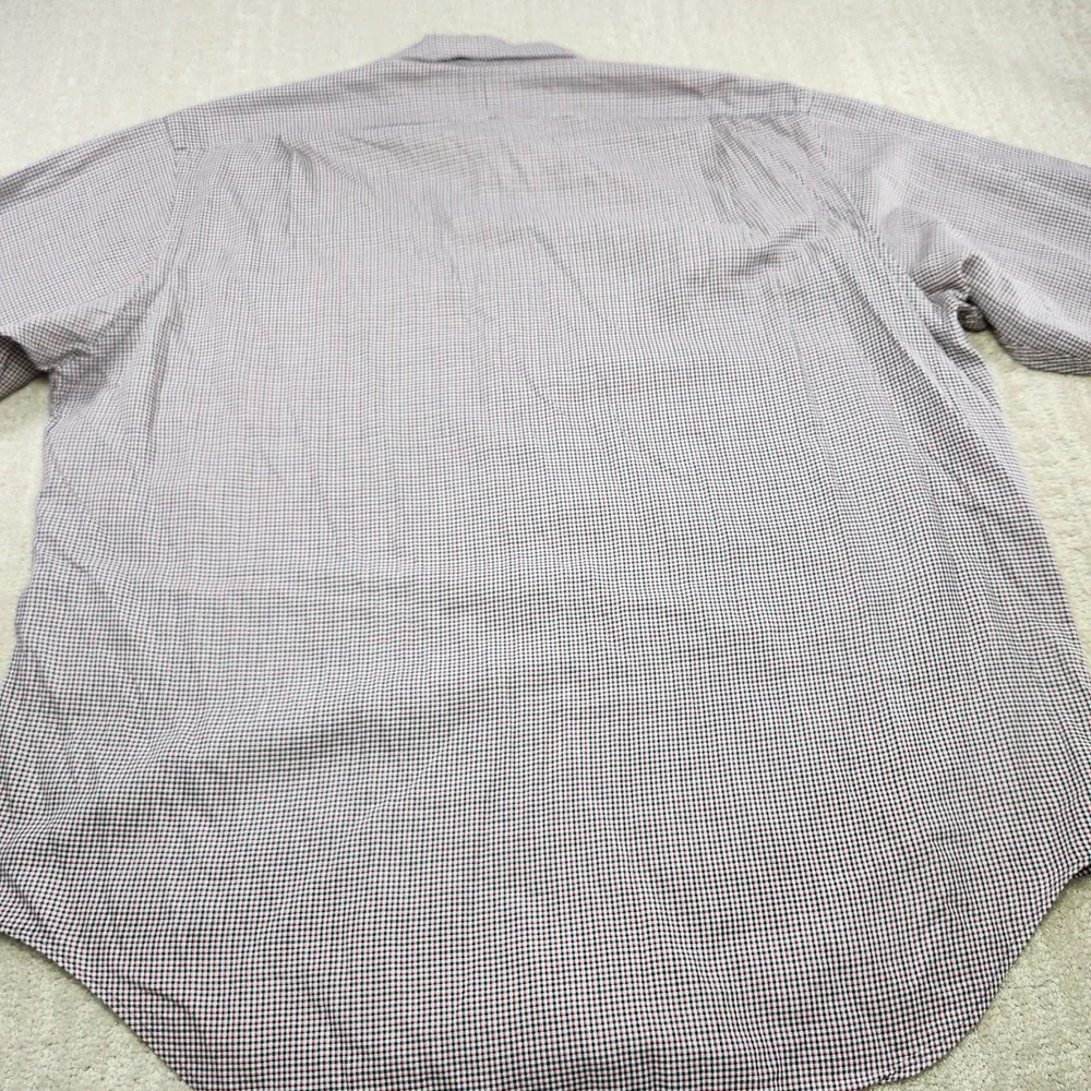 Vintage 90s Polo Ralph Lauren Gi Shirt Men XL Houndstooth Work Pockets *READ USA